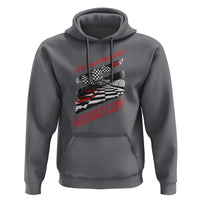 Funny Racing Car Flag Hoodie It Is Racing Day - Wonder Print Shop