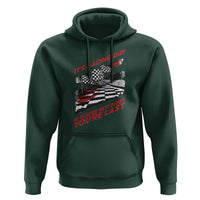 Funny Racing Car Flag Hoodie It Is Racing Day - Wonder Print Shop