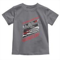 Funny Racing Car Flag Toddler T Shirt It Is Racing Day - Wonder Print Shop