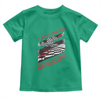 Funny Racing Car Flag Toddler T Shirt It Is Racing Day - Wonder Print Shop