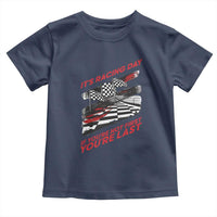 Funny Racing Car Flag Toddler T Shirt It Is Racing Day - Wonder Print Shop