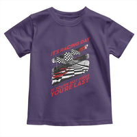 Funny Racing Car Flag Toddler T Shirt It Is Racing Day - Wonder Print Shop