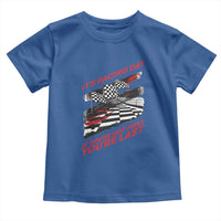 Funny Racing Car Flag Toddler T Shirt It Is Racing Day - Wonder Print Shop