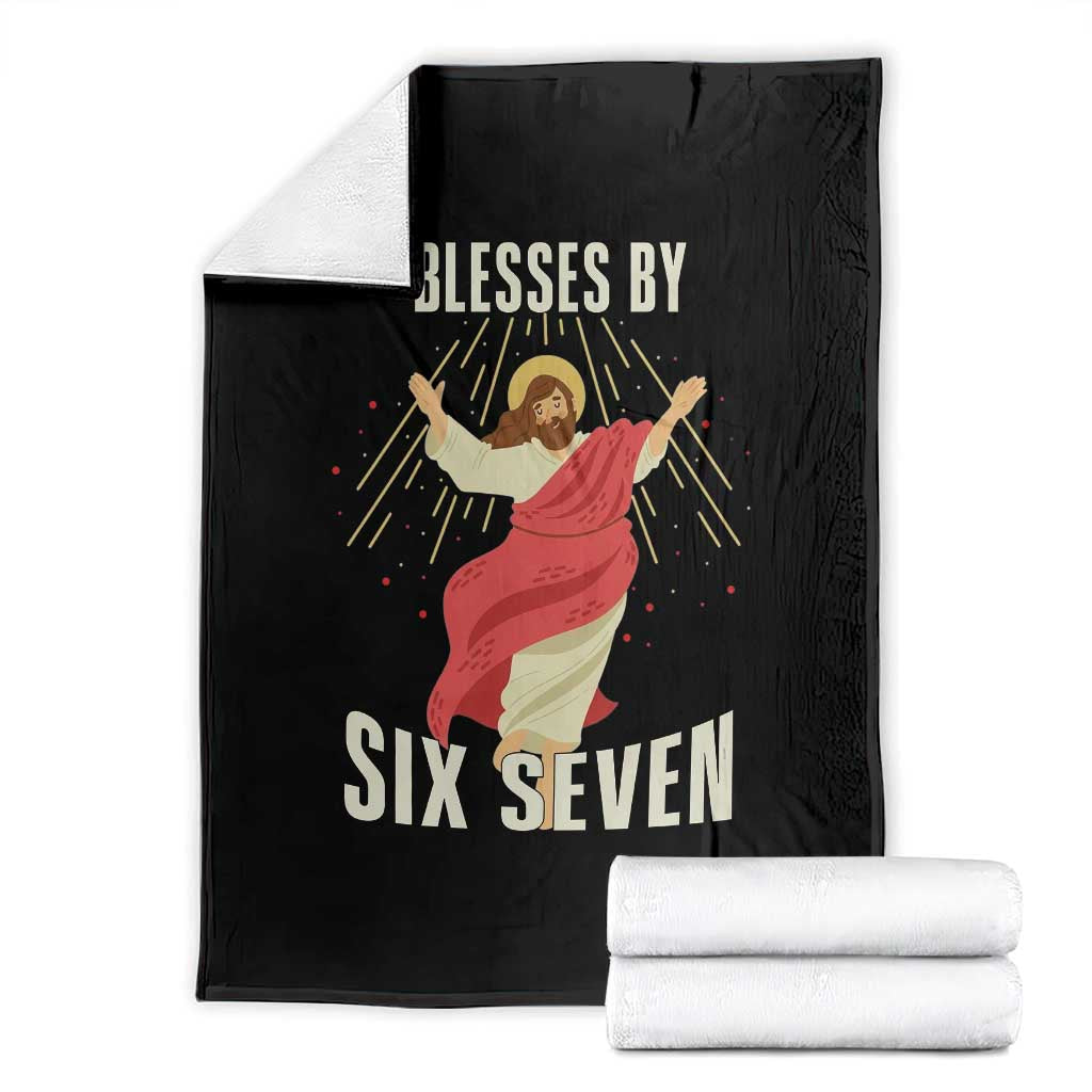 Christian 67 Meme Throw Blanket Blesses By Six Seven Funny - Wonder Print Shop