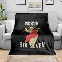 Christian 67 Meme Throw Blanket Blesses By Six Seven Funny - Wonder Print Shop