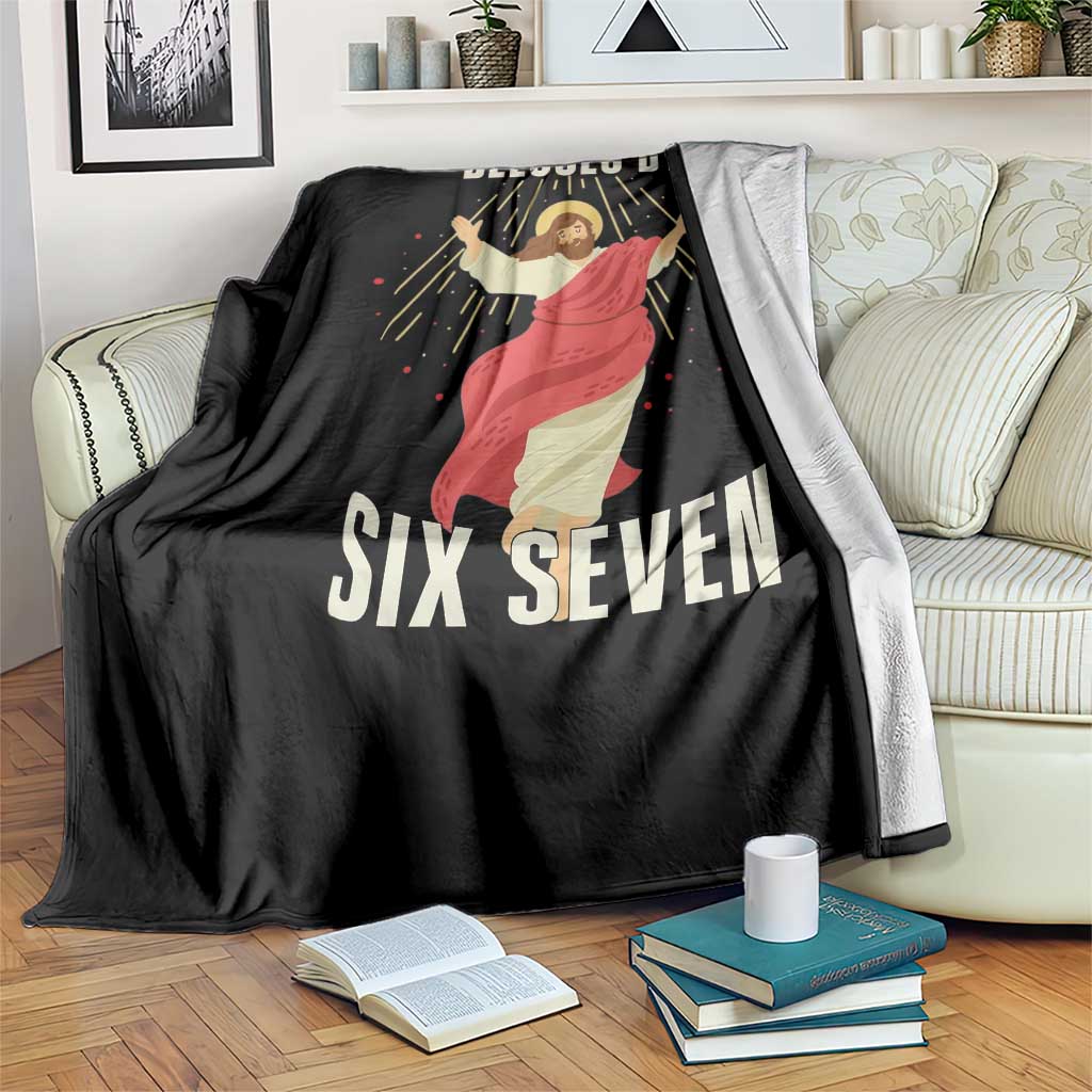 Christian 67 Meme Throw Blanket Blesses By Six Seven Funny - Wonder Print Shop