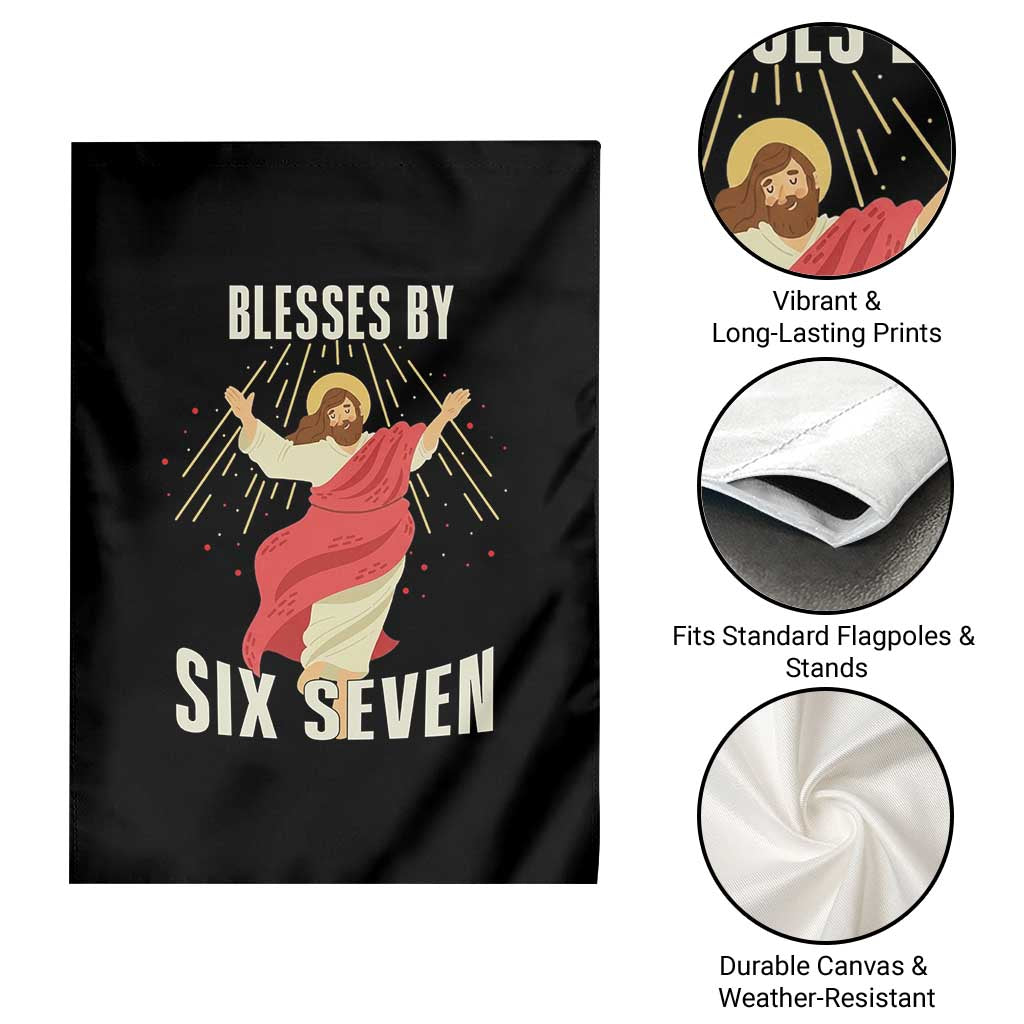Christian 67 Meme Garden Flag Blesses By Six Seven Funny - Wonder Print Shop
