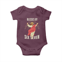 Christian 67 Meme Baby Onesie Blesses By Six Seven Funny - Wonder Print Shop