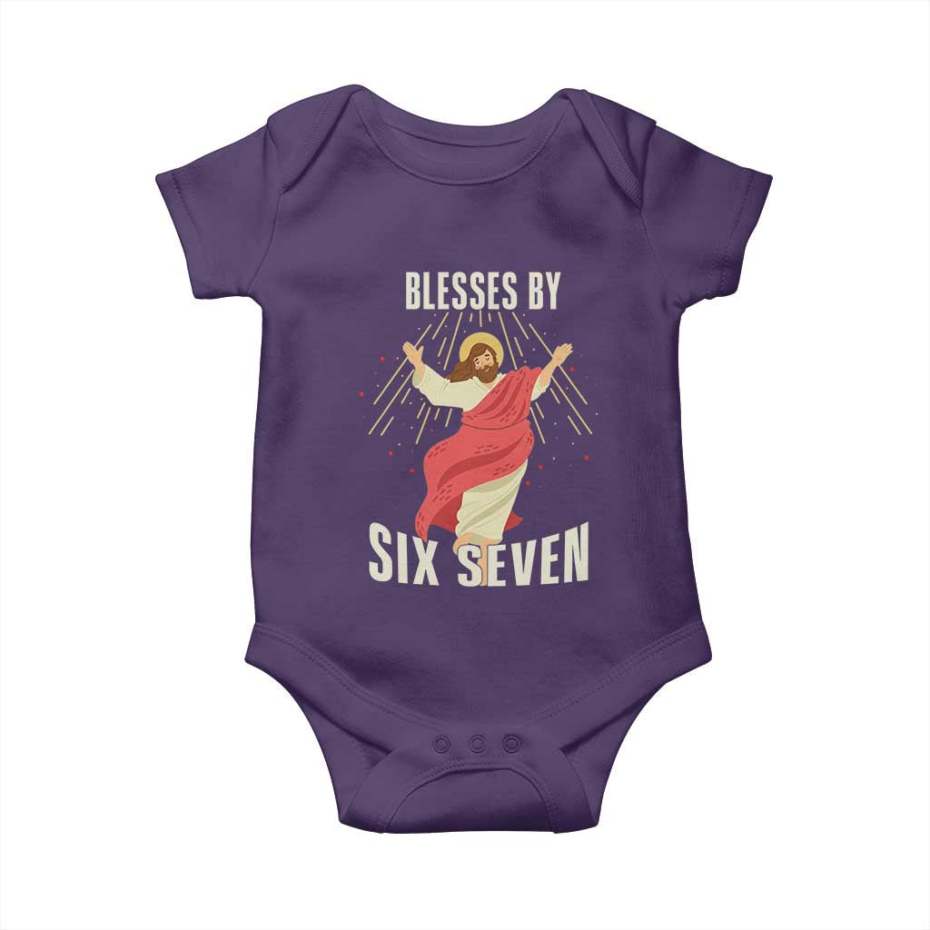 Christian 67 Meme Baby Onesie Blesses By Six Seven Funny - Wonder Print Shop