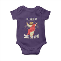 Christian 67 Meme Baby Onesie Blesses By Six Seven Funny - Wonder Print Shop