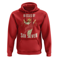 Christian 67 Meme Hoodie Blesses By Six Seven Funny - Wonder Print Shop