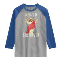 Christian 67 Meme Raglan Shirt Blesses By Six Seven Funny - Wonder Print Shop