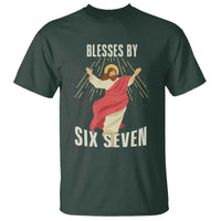 Christian 67 Meme T Shirt Blesses By Six Seven Funny - Wonder Print Shop