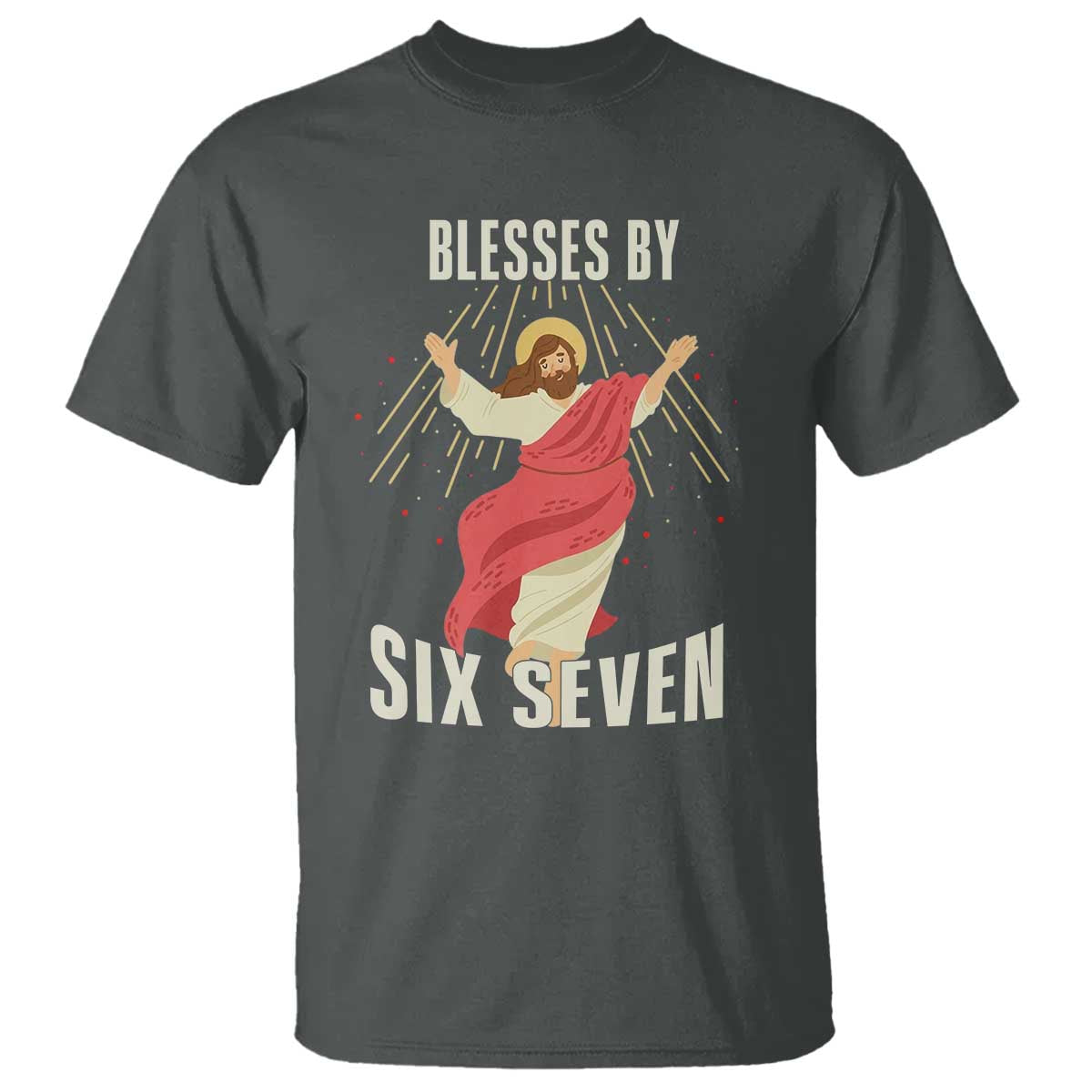 Christian 67 Meme T Shirt Blesses By Six Seven Funny - Wonder Print Shop