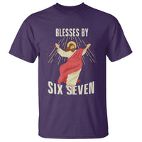 Christian 67 Meme T Shirt Blesses By Six Seven Funny - Wonder Print Shop