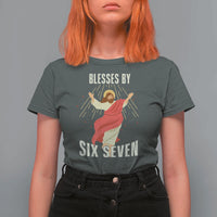 Christian 67 Meme T Shirt For Women Blesses By Six Seven Funny - Wonder Print Shop