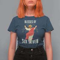 Christian 67 Meme T Shirt For Women Blesses By Six Seven Funny - Wonder Print Shop