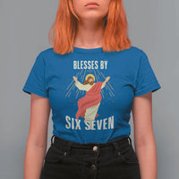 Christian 67 Meme T Shirt For Women Blesses By Six Seven Funny - Wonder Print Shop