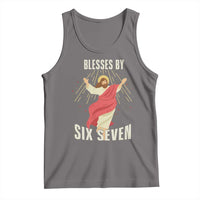 Christian 67 Meme Tank Top Blesses By Six Seven Funny - Wonder Print Shop