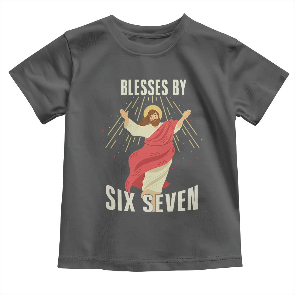 Christian 67 Meme Toddler T Shirt Blesses By Six Seven Funny - Wonder Print Shop