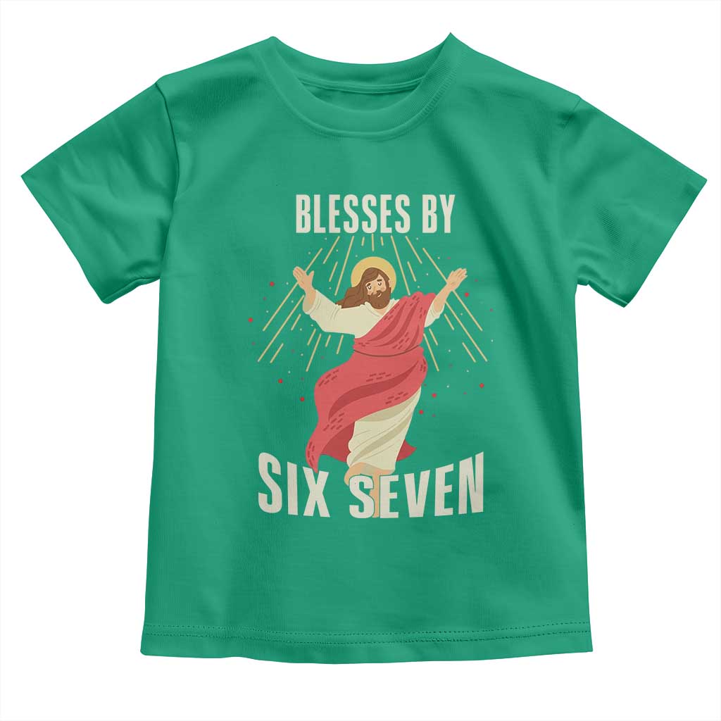 Christian 67 Meme Toddler T Shirt Blesses By Six Seven Funny - Wonder Print Shop
