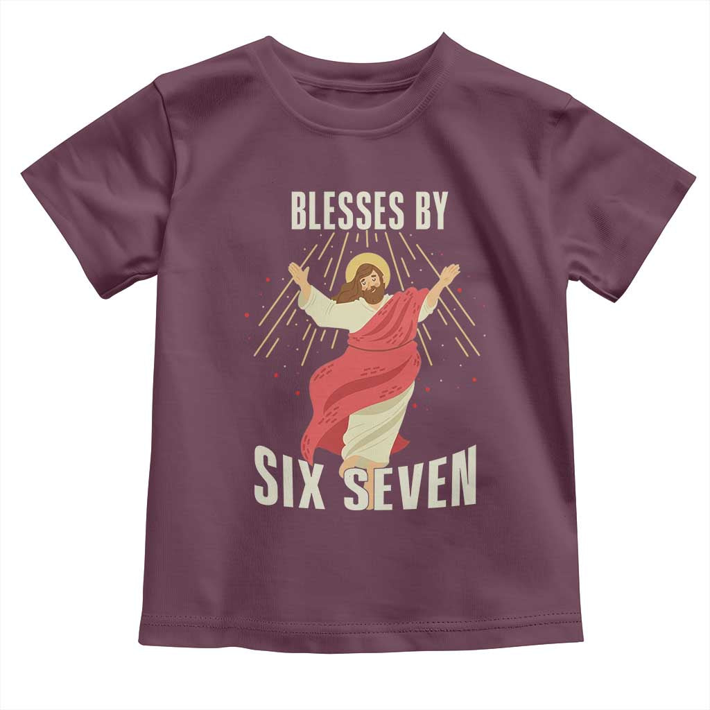 Christian 67 Meme Toddler T Shirt Blesses By Six Seven Funny - Wonder Print Shop