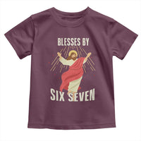 Christian 67 Meme Toddler T Shirt Blesses By Six Seven Funny - Wonder Print Shop