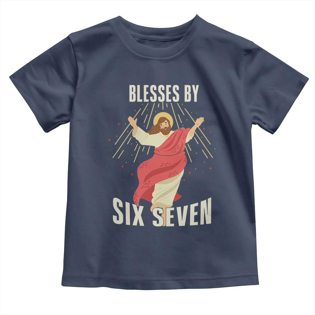 Christian 67 Meme Toddler T Shirt Blesses By Six Seven Funny - Wonder Print Shop