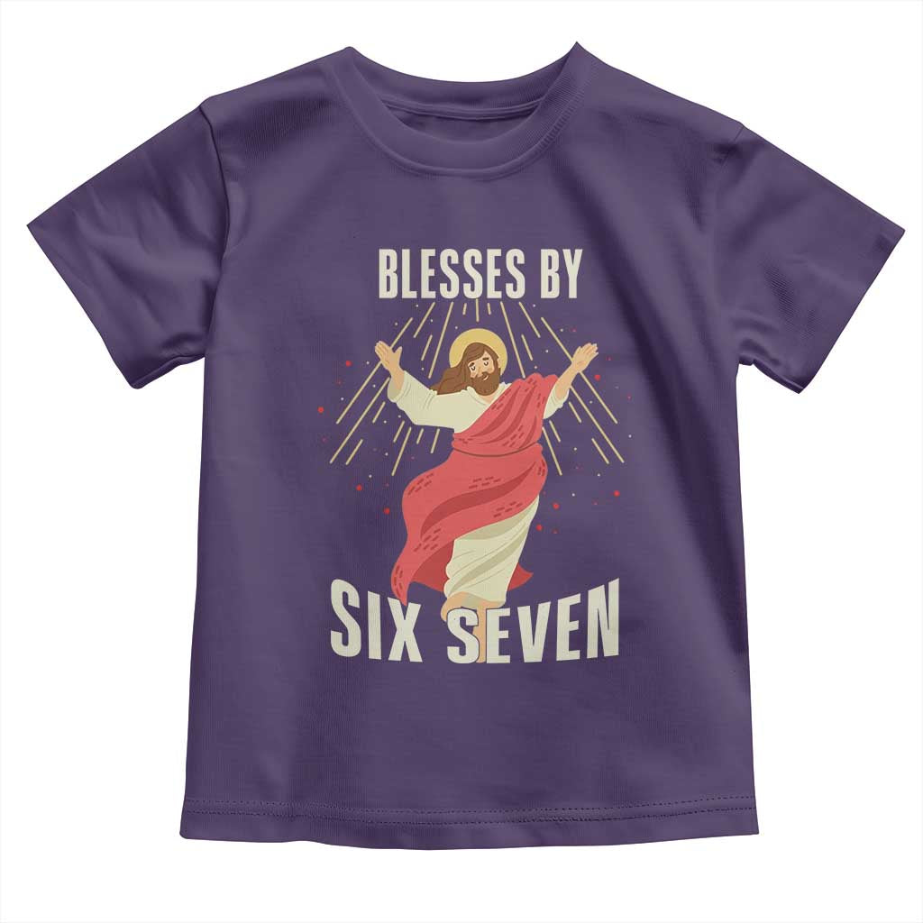 Christian 67 Meme Toddler T Shirt Blesses By Six Seven Funny - Wonder Print Shop
