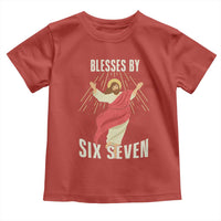 Christian 67 Meme Toddler T Shirt Blesses By Six Seven Funny - Wonder Print Shop