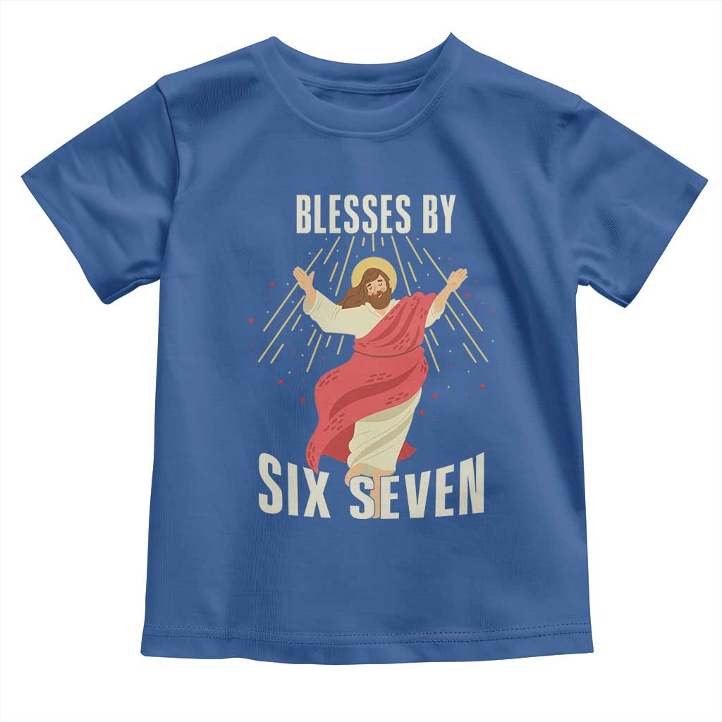 Christian 67 Meme Toddler T Shirt Blesses By Six Seven Funny - Wonder Print Shop