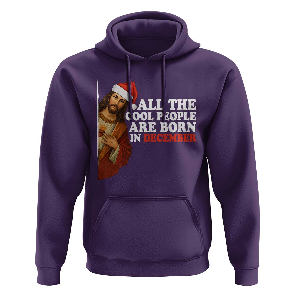 All The Cool People Are Born In December Hoodie Funny Christmas Christian Birthday - Wonder Print Shop