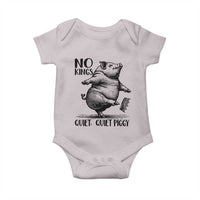 Quiet Piggy No Kings Baby Onesie Funny Sarcastic Political - Wonder Print Shop