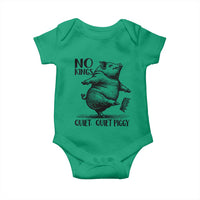 Quiet Piggy No Kings Baby Onesie Funny Sarcastic Political - Wonder Print Shop