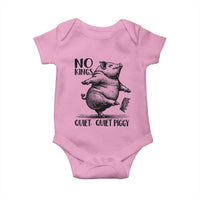 Quiet Piggy No Kings Baby Onesie Funny Sarcastic Political - Wonder Print Shop