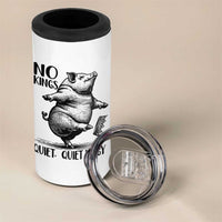 Quiet Piggy No Kings 4 in 1 Can Cooler Tumbler Funny Sarcastic Political - Wonder Print Shop