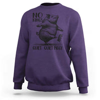 Quiet Piggy No Kings Sweatshirt Funny Sarcastic Political - Wonder Print Shop