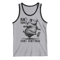 Quiet Piggy No Kings Tank Top Funny Sarcastic Political - Wonder Print Shop