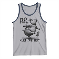 Quiet Piggy No Kings Tank Top Funny Sarcastic Political - Wonder Print Shop