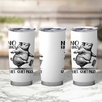 Quiet Piggy No Kings Tumbler Cup Funny Sarcastic Political - Wonder Print Shop