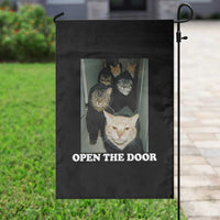Open The Door Cats Lover Garden Flag Funny Cat Gang Sarcastic Meme - Wonder Print Shop