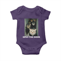 Open The Door Cats Lover Baby Onesie Funny Cat Gang Sarcastic Meme - Wonder Print Shop