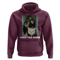 Open The Door Cats Lover Hoodie Funny Cat Gang Sarcastic Meme - Wonder Print Shop