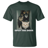 Open The Door Cats Lover T Shirt Funny Cat Gang Sarcastic Meme - Wonder Print Shop