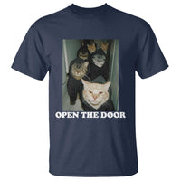 Open The Door Cats Lover T Shirt Funny Cat Gang Sarcastic Meme - Wonder Print Shop