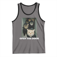 Open The Door Cats Lover Tank Top Funny Cat Gang Sarcastic Meme - Wonder Print Shop