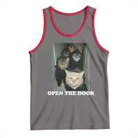Open The Door Cats Lover Tank Top Funny Cat Gang Sarcastic Meme - Wonder Print Shop