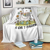 It’s A Good Day To Read 6 or 7 Pages Throw Blanket Funny Six Seven Teacher Book Lover - Wonder Print Shop