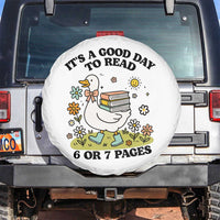 It’s A Good Day To Read 6 or 7 Pages Spare Tire Cover Funny Six Seven Teacher Book Lover - Wonder Print Shop