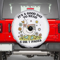 It’s A Good Day To Read 6 or 7 Pages Spare Tire Cover Funny Six Seven Teacher Book Lover - Wonder Print Shop